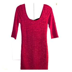 Macys Red Mini Dress